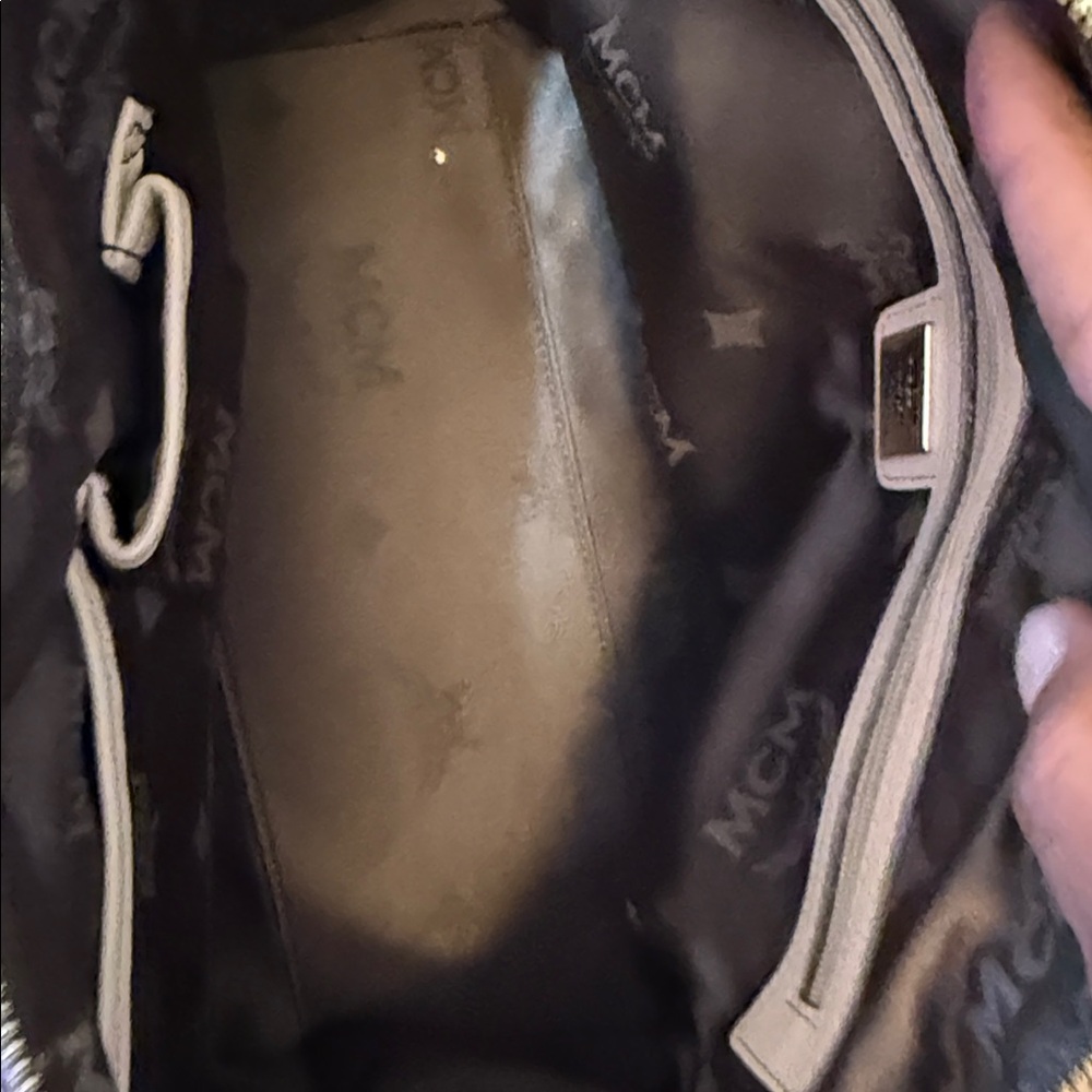 MCM Tan Monogram Satchel - Picture 8 of 9
